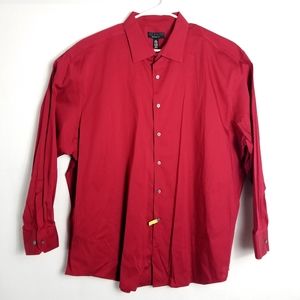 ALFANI Regular Fit Button Down Shirt Men's Casual long sleeve collared XXL